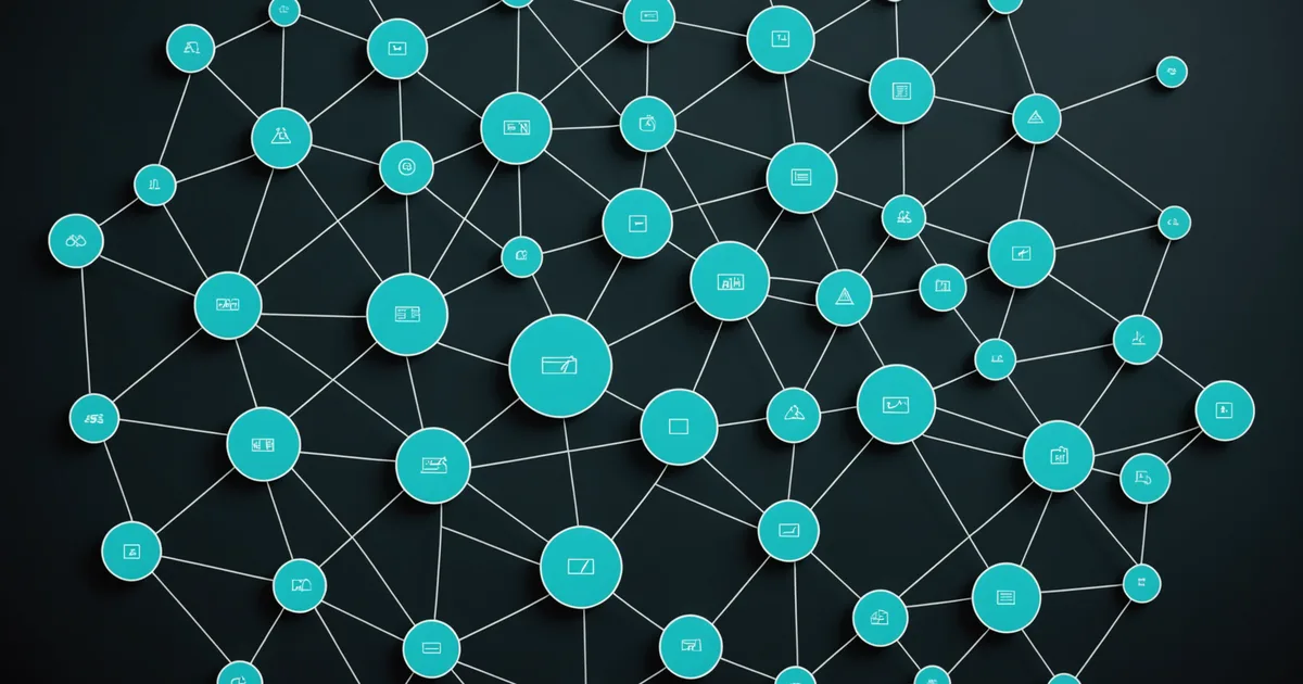 Abstract marketplace ecosystem with embedded financial layer concept